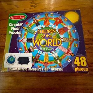 Melissa & Doug Circular Children of the World Floor Puzzle - 48 Pieces